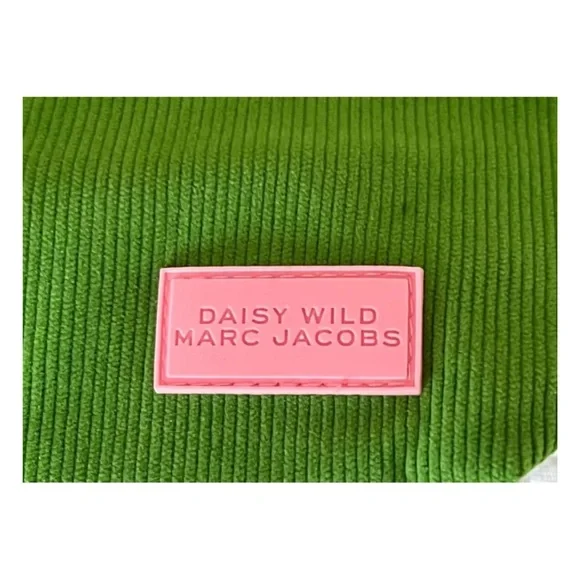 MARC JACOBS Daisy Wild Reversible Green/Pink Corduroy Tie Bag - 11 x 8 x… - Picture 4 of 6